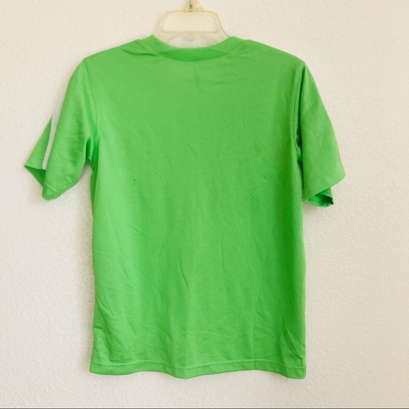 NIKE workout lime green reflector sport shirt - Picture 4 of 4